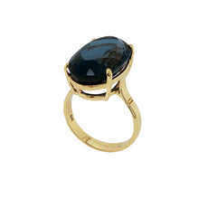 Load image into Gallery viewer, 9ct Yellow Gold London Blue Topaz Ring. GA-480