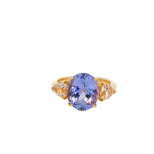 Load image into Gallery viewer, 9ct Yellow Gold Tanzanite and Morganite Ring. CYR1811