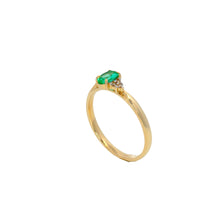 Load image into Gallery viewer, 9ct Yellow Gold Emerald and Diamond Ring. CYR2286E