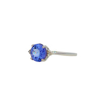 Load image into Gallery viewer, 9ct White Gold Tanzanite and Diamond Ring. CYR7638