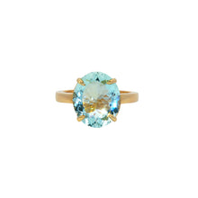 Load image into Gallery viewer, 9ct Yellow Gold Aquamarine Ring. CYR8059
