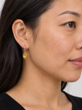 Load image into Gallery viewer, Sterling Silver Citrine Earrings. HIM141