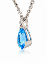 Load image into Gallery viewer, Sterling Silver Blue Topaz Enhancer. HIM144