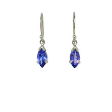 Load image into Gallery viewer, Sterling Silver Tanzanite Earrings. GA-467