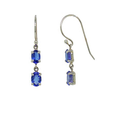 Load image into Gallery viewer, Sterling Silver Tanzanite Earrings. GA-468