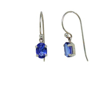 Load image into Gallery viewer, Sterling Silver Tanzanite Earrings. GA-469