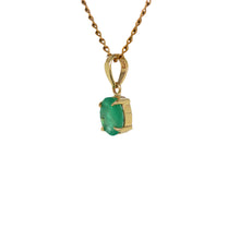 Load image into Gallery viewer, 9ct Yellow Gold Zambian Emerald Pendant. GA-476
