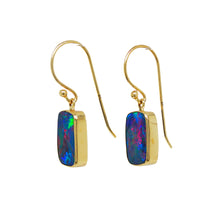 Load image into Gallery viewer, 9ct Yellow Gold Opal Earrings. GA-486