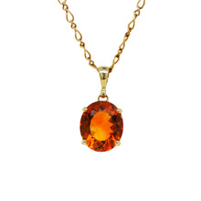 Load image into Gallery viewer, 9ct Yellow Gold Citrine Pendant. GA-489
