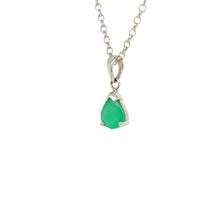 Load image into Gallery viewer, Sterling Silver Zambian Emerald Pendant. GA-500