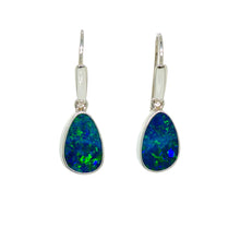 Load image into Gallery viewer, Sterling Silver Coober Pedy Opal Earrings. GA-504