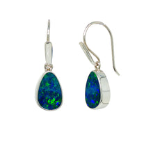 Load image into Gallery viewer, Sterling Silver Coober Pedy Opal Earrings. GA-504