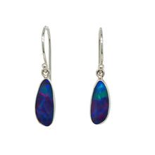 Load image into Gallery viewer, Sterling Silver Coober Pedy Opal Earrings. GA-505