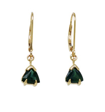 Load image into Gallery viewer, 9ct Yellow Gold Australian Sapphire Earrings. GA-511