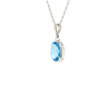 Load image into Gallery viewer, Sterling Silver Blue Topaz Pendant. GA-528
