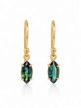 Load image into Gallery viewer, 9ct Yellow Gold Australian Sapphire Earrings. GA-539