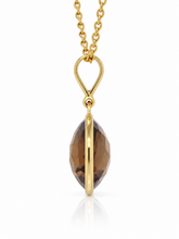 Load image into Gallery viewer, 9ct Yellow Gold Smokey Quartz Pendant. GA-536