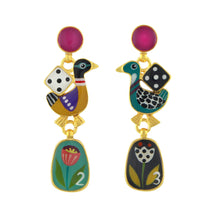 Load image into Gallery viewer, Taratata Jeu de l’oie Stud Earrings. 01913-20M