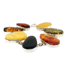 Load image into Gallery viewer, Sterling Silver Baltic Amber Bracelet. HEN88