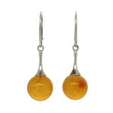 Load image into Gallery viewer, Sterling Silver Baltic Amber Earrings. HEN102