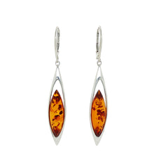 Load image into Gallery viewer, Sterling Silver Baltic Amber Earrings. HEN111
