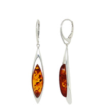Load image into Gallery viewer, Sterling Silver Baltic Amber Earrings. HEN111