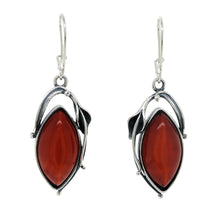 Load image into Gallery viewer, Sterling Silver Baltic Amber Earrings. HEN114
