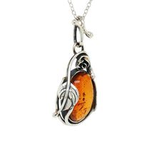 Load image into Gallery viewer, Sterling Silver Baltic Amber Pendant. HEN120