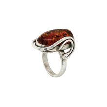 Load image into Gallery viewer, Sterling Silver Baltic Amber Ring. HEN126