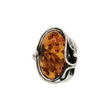 Load image into Gallery viewer, Sterling Silver Baltic Amber Ring. HEN127