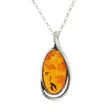 Load image into Gallery viewer, Sterling Silver Baltic Amber Pendant. HEN131