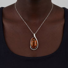 Load image into Gallery viewer, Sterling Silver Baltic Amber Pendant. HEN131