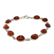 Load image into Gallery viewer, Sterling Silver Baltic Amber Bracelet. HEN89