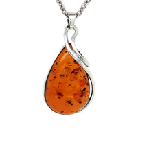 Load image into Gallery viewer, Sterling Silver Baltic Amber Pendant. HEN91