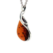 Load image into Gallery viewer, Sterling Silver Baltic Amber Pendant. HEN91