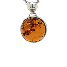 Load image into Gallery viewer, Sterling Silver Baltic Amber Pendant. HEN94