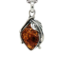Load image into Gallery viewer, Sterling Silver Baltic Amber Pendant. HEN95