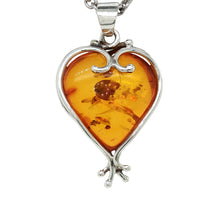 Load image into Gallery viewer, Sterling Silver Baltic Amber Pendant. HEN97