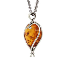 Load image into Gallery viewer, Sterling Silver Baltic Amber Pendant. HEN97
