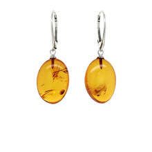 Load image into Gallery viewer, Sterling Silver Baltic Amber Earrings. HEN98