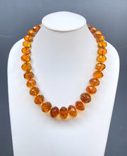 Load image into Gallery viewer, Faceted Baltic Amber Necklace. HEN90