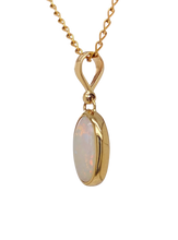 Load image into Gallery viewer, 9ct Yellow Gold Solid White Opal Pendant. GA-390