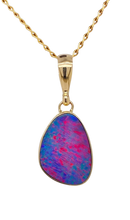 Load image into Gallery viewer, 9ct Yellow Gold Opal Pendant. GA-395
