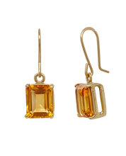 Load image into Gallery viewer, 9ct Yellow Gold Citrine Geisen Earrings. J501GC