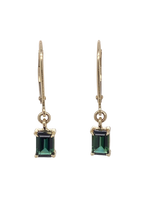 Load image into Gallery viewer, 9ct Yellow Gold Green Tourmaline Earrings. GA-419