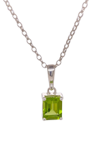Load image into Gallery viewer, Sterling Silver Peridot Pendant. GA-457