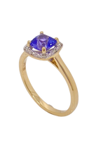 Load image into Gallery viewer, 9ct Yellow Gold Tanzanite and Diamond Ring. MM713
