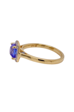 Load image into Gallery viewer, 9ct Yellow Gold Tanzanite and Diamond Ring. MM713