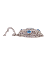 Load image into Gallery viewer, Sterling Silver Tourmaline and Cubic Zirconia Enhancer. HIM20