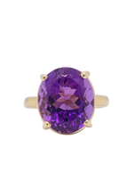 Load image into Gallery viewer, 9ct Yellow Gold Amethyst Ring. MM739AM